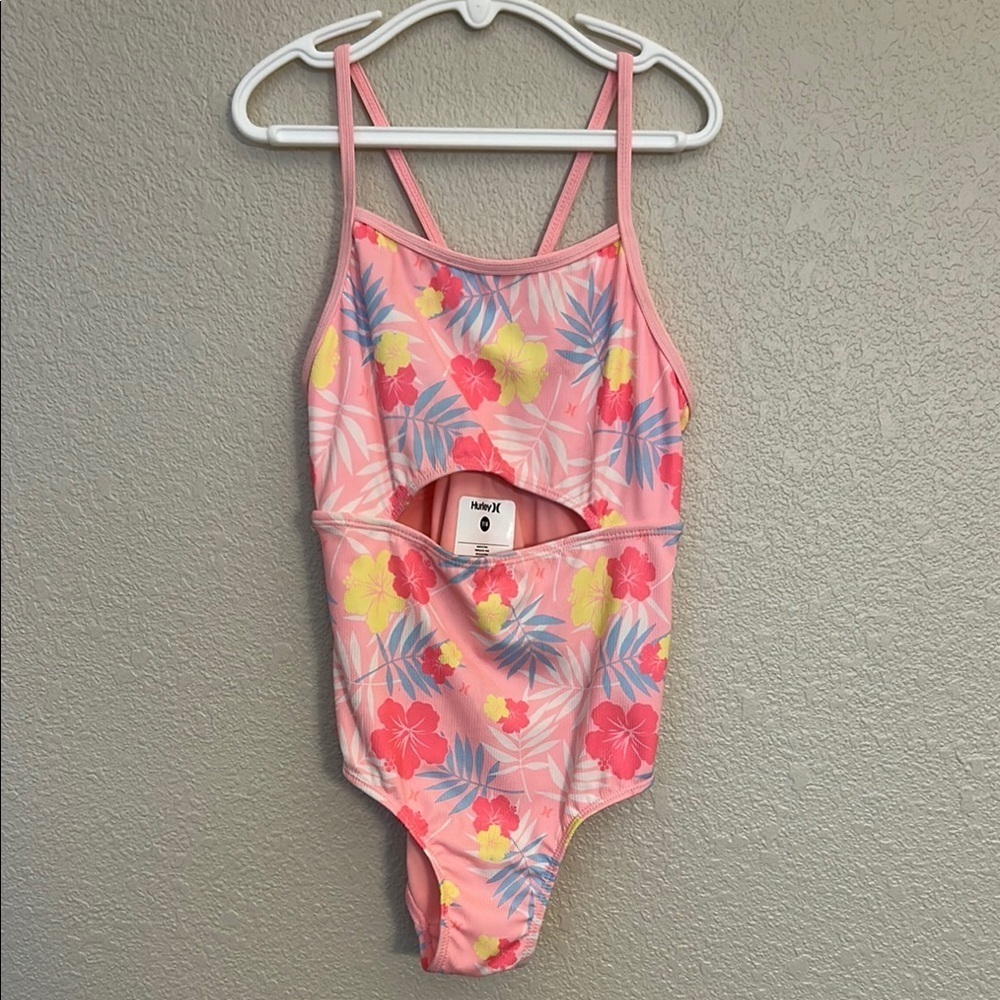 Floral Pink One-Piece Swimsuit